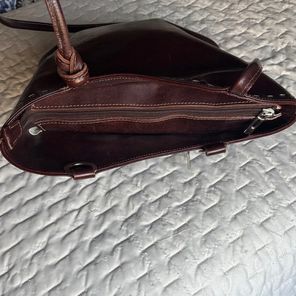 H’Joe Brown Leather Backpack/Shoulder Bag